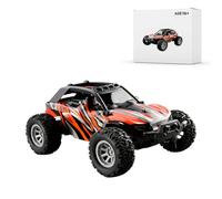 Quibuilds 801 1/32 RC Mini Electric Drift Off-Road Vehicle, 2.4G Remote Control & Up to 20+KM/H, Gift for Outdoor Enthusiasts/RC Beginner (RTR/Orange)
