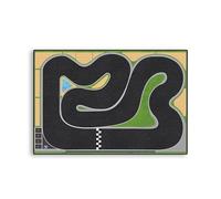 Quibuilds BZ3543 1800x800MM Race Track with Barriers for 1/32 1/43 1/64 1/76 Mini RC Car, Mini Car Accessories for Racing