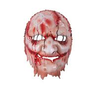 Quibuilds Full-Face Scary Witch Mask, One-Size-Fits-All Design, Ideal for Halloween Cosplay Party and Anime Shows (Red)