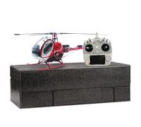 Quibuilds JCZK 300C PRO RC Helicopter for Adults, 2.4G 12CH Remote Control, H1 Smart Flight Control, GPS Positioning and LED Navigation Light, Great Gift for Beginners/Seasoned Pilots (RTF/Red)