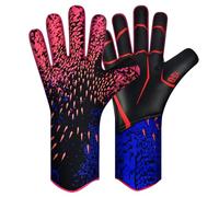 QUICARD Goalkeeper Gloves, Good Grip Football Goalkeeper Gloves in Sizes 6/7/8/9/10, Strong Receiver for Men, Boys, Teenagers, Adults, Children and Small Hands (Red, 9)