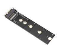 Quiceerly M.2 NVME Compact Low-power PCIe Adapter PCB | Low power consumption; PCIe 3.0 x1 NVMe support; 91.8mm×22.4mm size; operates -5 to 7°C; 1x adapter card; black PCB.