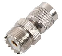 Quiceerly TNC Male to PL259 UHF Female Connector for hobbyist projects DIY | Compact plug-and-play adapter offering metal body, 1 piece per package, simplifies TNC to PL259 connections in portable rigs