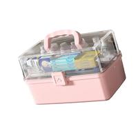 Quick Access Family Organizers Featuring Thick PP Materials Multiple Compartments Sealed Protective Medicine Box