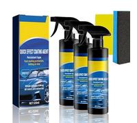 Quick-acting Coating Agent Spray, 3 in 1 Multi-functional Quick Effect Coating Agent, Instant Polishing Vehicle Coatings, Quickly Coat Car Wax Polish Spray Waterless Wash for Cars Motorcycles (3)