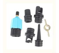 Quick Air Valve Adapter 4 in 1, for Car Tyres Inflatable Boat Mattress Sofa Nozzle Connector(Blue)
