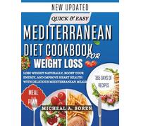QUICK AND EASY MEDITERRANEAN DIET COOKBOOK FOR WEIGHT LOSS: Lose weight naturally, build your energy and improve your heart health with delicious mediterranean meals
