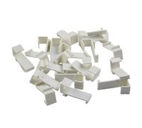Quick Assembly Double Roller Blind Clamp Carrier 17mm Sash Door Bracket 2/10/20pcs Pack (20pcs)