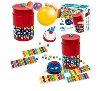 Quick Bead Catch Family Board Set Color Matching Bells Relax and Develop Thinking and Reflexes 90 Beads and 6 Ccode Cards 1 Bell and Bead Jar