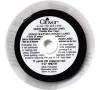 Clover Quick Bias Fusible Bias Tape .25" X11yd-Black