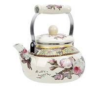 Quick-Boiling teapot Whistling Teakettle Enamel Whistle with Ergonomic Handle Hot Water Pot for Stovetop Cookers Kitchen Camping