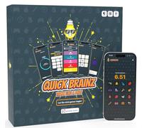 Quick Brainz - The App-Connected Party Board Game | Family Games for Kids, Teens & Adults | Game Night with Charades, Drawing & Mini-Games | 2-16 Players | Age 12+ | 12+ Games, 1000s of Challenges