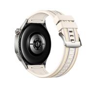 Quick Button Nylon Woven Silicone Wristband For Huawei Watch GT6 Pro 46mm No Gaps Band For Watch GT6Pro Replace Bracelet(Starlight)