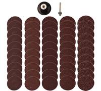 Quick Change 2 Inch Sanding Discs Pack with Holder for Power Tools, Suitable for Metal Plastic Fiberglass Surfaces, Emery Cloth for Efficient Sanding