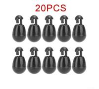 Quick Change Beads Carp Fishing Terminal Tackle Set, 20pcs Plastic Connector AccessoriesHook Links and Feeder Match Rigs, Black, Small and Large(S)