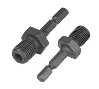 Quick Change Chuck 2pcs Drill Chuck Adapter, 1/4-inch Hex Shank, 1/2-inch 3/8-inch Male Bit Converter