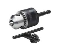 Quick Change Chuck 3/8-24 UNF Hexagonal to Three-jaw Chuck, 1.5-10mm Keyed Metal Collets, Drill Quick Conversion Tool 1pc