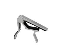 Quick-Change Clip-On Transposing Clamp， 2 Pcs Metal Guitar And Ukulele Capo Multicolor(Silver)