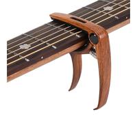 Quick-Change Clip-On Transposing Clamp， Guitar Capo Quick Change Trigger Clamp For Acoustic Electric Classical Guitars Multicolor(Wooden)