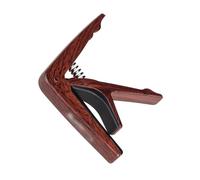 Quick-Change Clip-On Transposing Clamp， Zinc Alloy Guitar Capo For Acoustic Multicolor Kit(Wood Grain)