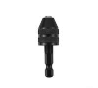 Quick Change Drill Chuck, 0.3-3.6mm Hexagonal Handle Three Jaw Twist De-sign 6.35mm Shank Keyless for Power Tools Rotary Hand Drills