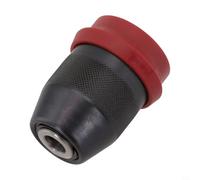 Quick Change Drill Chuck 0.8-10mm for Hand Electric Drill, HRC60 Hardness, 0.35, Compatible with 10mm Taper Tools, Black