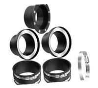 Quick Change Dust Hose Adapter 100mm, Magnetic Fitting with Steel Clamps | Comprehensive 6-piece kit includes all necessary connectors and stainless steel clamps for a complete ducting setup.