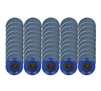 Quick Change Grinding Disc, 50 Pcs P60 2 inch Sanding Discs, Zirconia Coated Roll Lock Disc for Surface Prep (60 Grit)