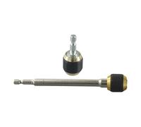 Quick Change Hex Shank Adapter for Electric Drills, 1/4" Stainless Steel Quick-Coupling Connecting Rod Holder, 50mm & 150mm Lengths, 2-Piece Set