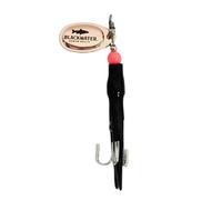 QUICK CHANGE HOOK SINGLE BLACK RED YELLOW COPPER BRASS PIKE SILVER SPOON LONG CAST FLYING LURE FISHING SPINNER C SALMON SEA TROUT SINGLE TREBLE 20 GRAMS 20G (Black Brass 20g Treble Hook)