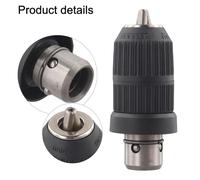 Quick-Change Long Chuck for Bosch GBH2-26DFR, GBH2-28DFV, GBH36 VF-L1 | SDS Plus Compatible for Impact Drill Bit Accessory | 2.0-13mm Three-Jaw Chuck for Electric Hammer Tools