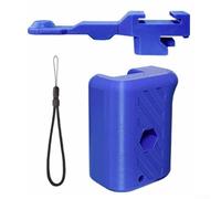Quick Change Photo Mount for DJI for OSMO Action 5/4/3, Lightweight Plastic Handle with Magnetic Quick Release and Wrist Strap, Easy Assembly for Outdoor Shooting (Blue)