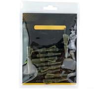 Quick Change Swivel Sinker Clips for Carp Rigging | Sturdy ABS material, lightweight design, 10pcs set, green color, ideal for carp fishing