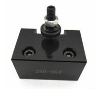 Quick Change Turning Tools, 250-000, 250-001, 250-002, 250-004, 250-007, 250-010 Quick Change Tool Post Holder Kit for Lathe Tools, Steel Construction, Black, for 250 Series Models