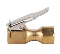 Quick-clamp Tire Inflator Air Chuck Connector, Rapidly Connect/Disconnect, Thickened Handle, High Quality Brass Material, Suitable for Auto Tire Inflation with Valve