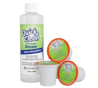 Quick & Clean 4-Pack of Cleaning Cups with Descaler Bundle (2 Total Uses) - 2.0 Compatible, Descaling Solution for Keurig, Nespresso, Ninja, Delonghi, All Coffee and Espresso Machines