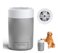Quick Clean Dog Paw Washer - Say Goodbye to Muddy Paws! Portable Pet Foot Cleaner Cup for Indoor & Outdoor Use, Ideal for All Dogs Grey
