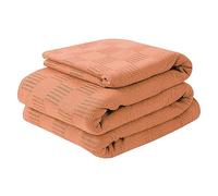 Quick Cleaning Supplies QCS Bedding, Thermal Blankets, 350 GSM, Soft Breathable Adult Blanket, Lightweight Throw, Perfect for Layering Any Bed for All Season (Yellow, Single 180 x 250 cm)