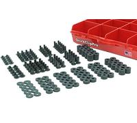 Quick Clip Pro Black Chicago Screw & Post Assortment Kit + Spacers/Washers for Kydex Gun Holsters + Knife Sheaths Made in USA 160pc (Flat Head Phillips 160PC)