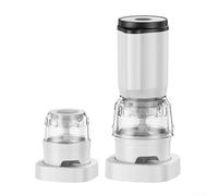 Quick Clip Wireless Electric Grinder USB Charge, 10000 RPM High Speed Rotation and Adjustable Grinding Fineness for Home Kitchen Use (Beans - White)