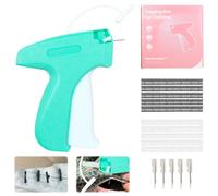 Quick Clothing Fixer Micro Stitch Gun for Clothes Mini Sewing Kit Stitch Sewing Gun Sewings Accessories Gun for Sewing Tagging Clothing Price Label 500 Fasteners & 5 Needles Blue