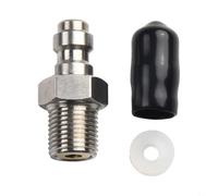 Quick Connect 8mm Male Thread Valve M10*1 with 1/8NPT 1/8BSPP Stainless Steel Connector Suitable for Pressure Pumps (1-8BSPP)