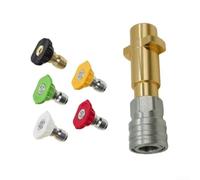 Quick Connect Adapter for Karcher K2-K7 Pressure Washer Head(A) | Solid brass and aluminum alloy, withstands 3000 PSI, rust resistant, long lasting performance