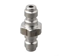 Quick Connect Adaptor 8mm Dual Male Foster Fitting Stainless Steel for Compressed Air Transfer Diving Bottle SCBA Tank Filling 4500 PSI