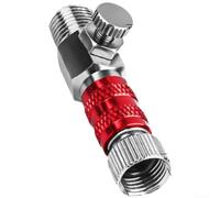 Quick Connect Air Control Fitting Adapter Designed for Airbrush Tools with 1/8 Inch Hose Interface and Stable Locking Action (Red)