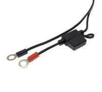 Quick Connect Cable Battery SAE Connector for Ring Terminal Harness with 10A Fuse, 12V-24V, 2 ft, Red + Black, Compatible with Car Motorcycle Tractor Riding