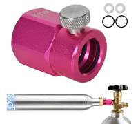 Quick Connect CO2 Refill Adapter for Soda Maker Pink CO2 Cylinder CO2 Refill Adapter Compatible with SodaStream Duo, Crystal 3.0, Gaia, Art, Terra, E-Duo Adapter for Connection W21.8-14 CO2 Bottle
