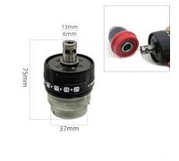 Quick Connect Drill Chuck Assembly for Electric Drills, 0.8-10 mm Capacity, HRC60 Hardened Steel, 0.35 mm Runout, Compatible with(Gearbox)