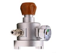 Quick Connect Fitting for Soda Water Cylinders with Visual Color Gauge and Bleed Valve, Metal ASA Adapter for Beverage Makers,Metal ASA Adapter For Efficient Beverage Carbonation (A)