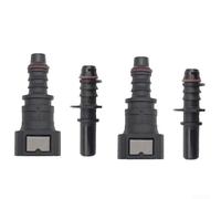 Quick Connect Fuel Line Kit 2 Sets Nylon Polyamide Hose Connector for Petrol Diesel Air Water - Leak Resistant Push Fit Repair Fittings 9.5mm x 8mm(9.89 X ID8)